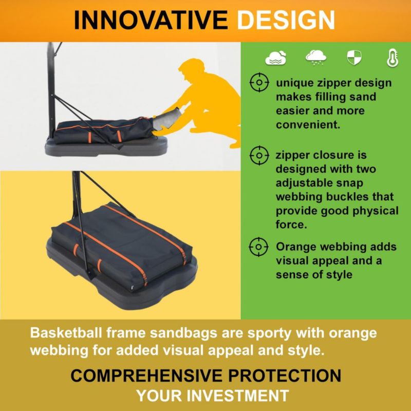 Bolsa de arena para aro de baloncesto DORAHUA 90x60x13 cm impermeable