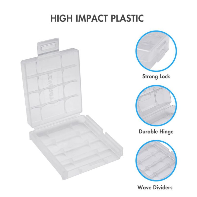 Estuche para baterías Tenergy pack de 10 unidades AA/AAA