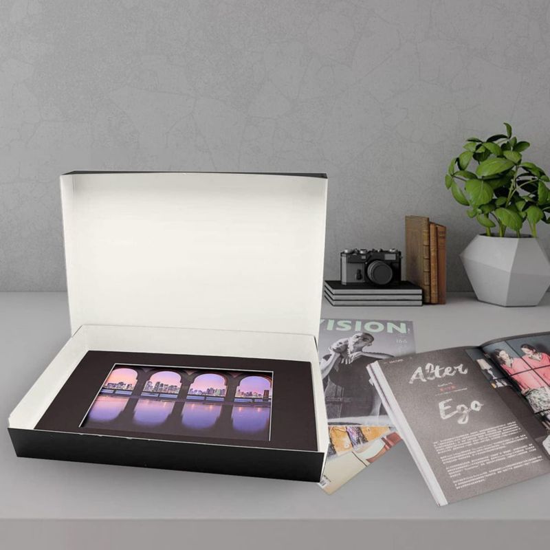 Caja de Almacenamiento Lineco 42x53x8 cm Negra (2 unidades)