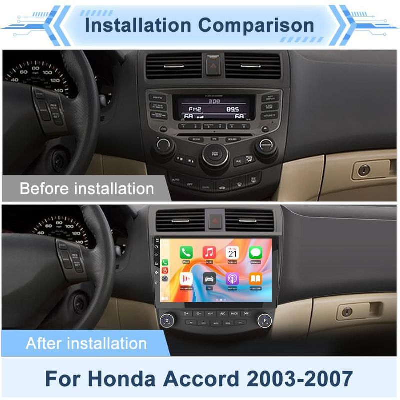 Radio para coche Mnasico 10.1" CarPlay y Android Auto