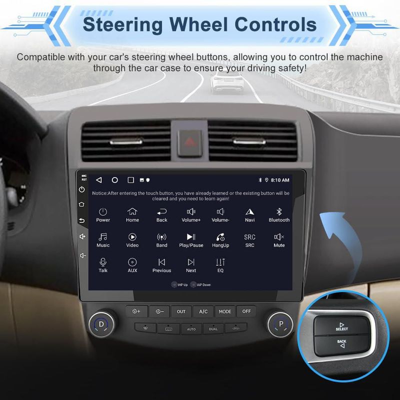 Radio para coche Mnasico 10.1" CarPlay y Android Auto