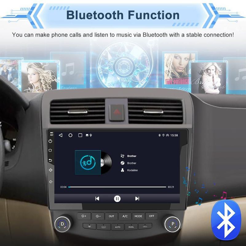Radio para coche Mnasico 10.1" CarPlay y Android Auto