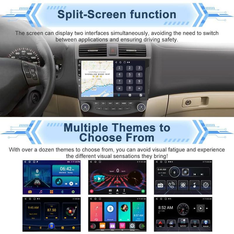 Radio para coche Mnasico 10.1" CarPlay y Android Auto