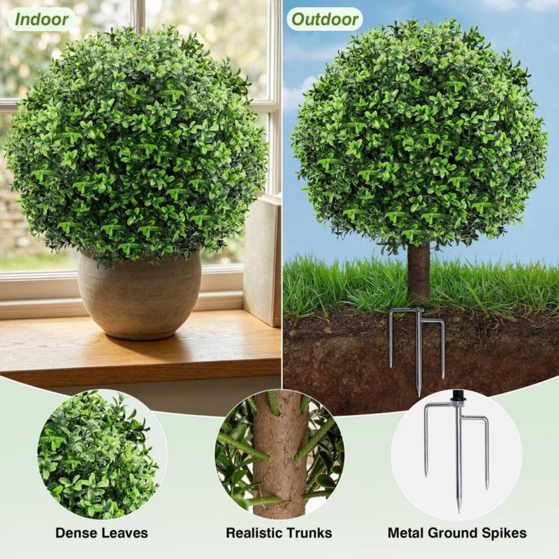 Planta artificial LuceAlberi 60 cm Pack de 2 (Topiario)