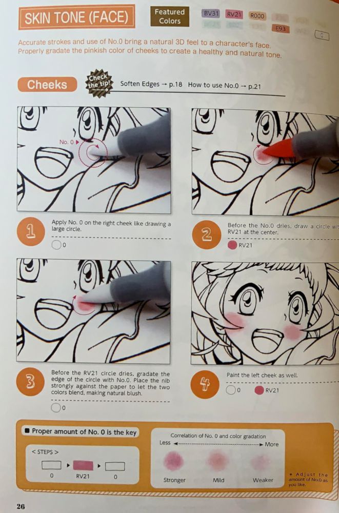 Set de 12 marcadores Copic Ciao con libro de ilustración
