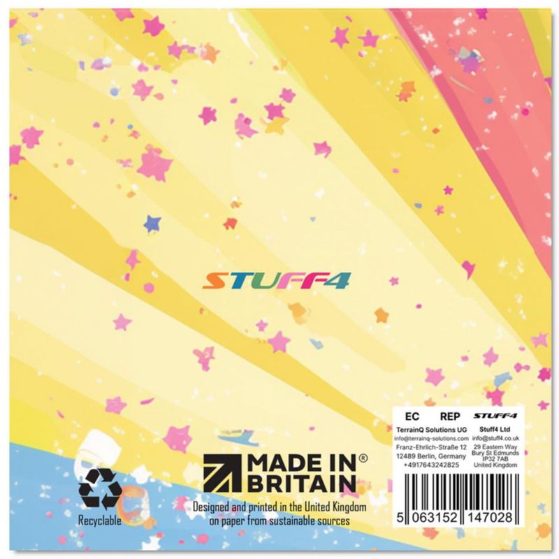 Tarjeta de cumpleaños 6 años con unicornio para niña – Stuff4