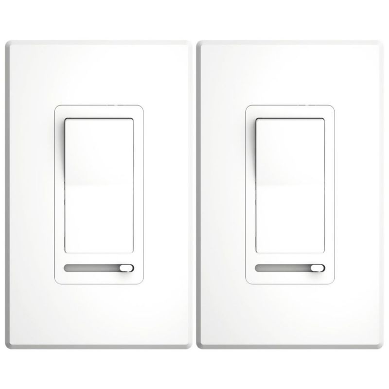 Interruptor Dimmer Amico Pack de 2 Blanco Deslizante 3‑Vías