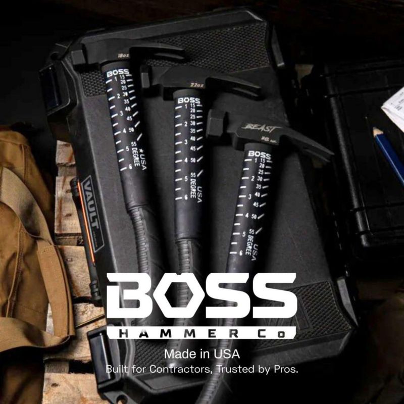 Martillo Boss 454 g con mango de fibra de vidrio Ti64