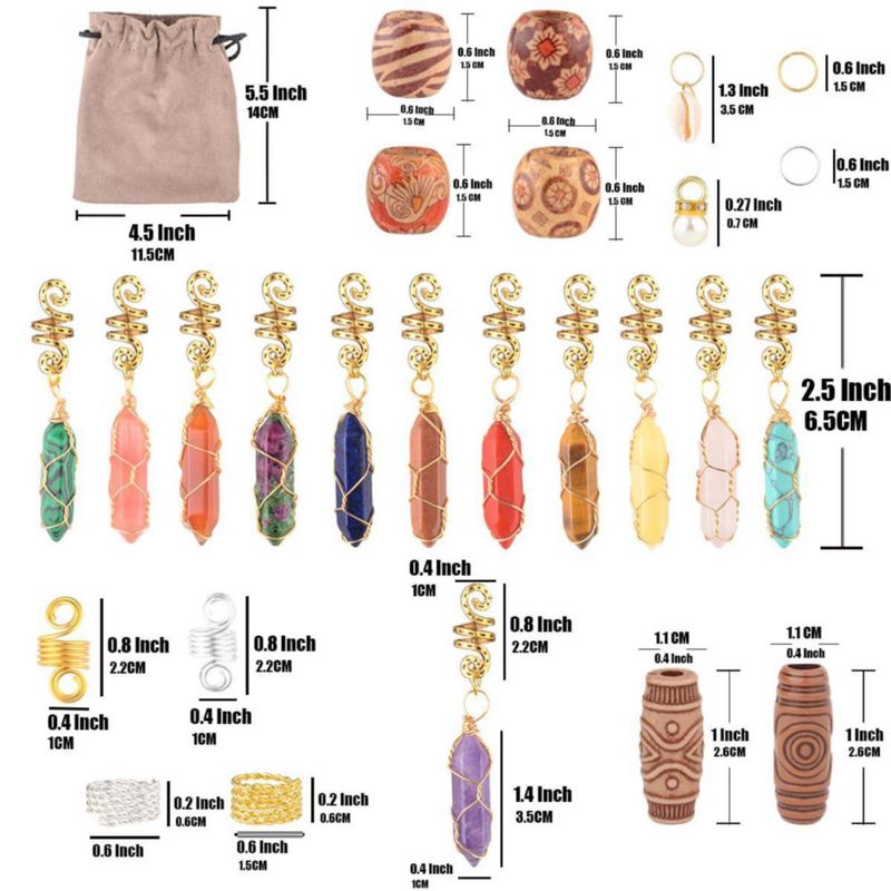 Joyería para el Cabello Modpion – Accesorios de Cristal para Dreadlocks