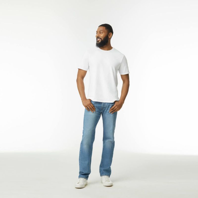 Camiseta Gildan Adulto Softstyle G64000 Púrpura Jaspeado Pack de 2 (XL)