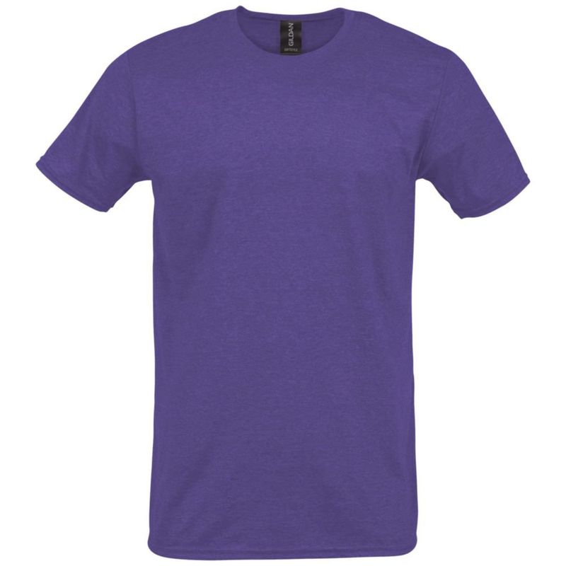 Camiseta Gildan Adulto Softstyle G64000 Púrpura Jaspeado Pack de 2 (XL)