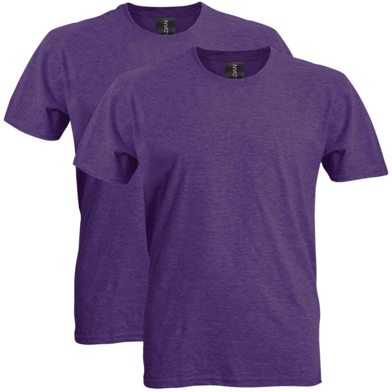 Camiseta Gildan Adulto Softstyle G64000 Púrpura Jaspeado Pack de 2 (XL)