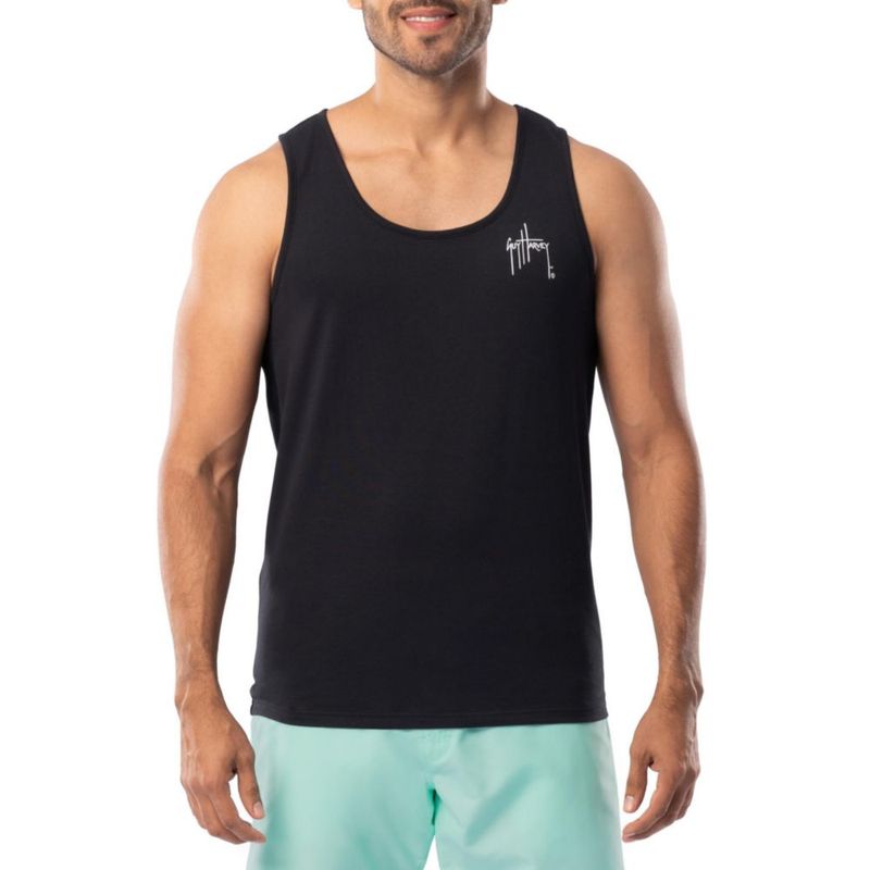 Camiseta sin mangas Guy Harvey X-Large Caviar/Saltwater Core