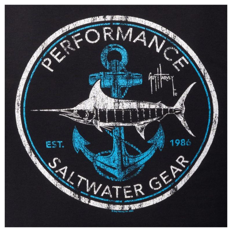 Camiseta sin mangas Guy Harvey X-Large Caviar/Saltwater Core