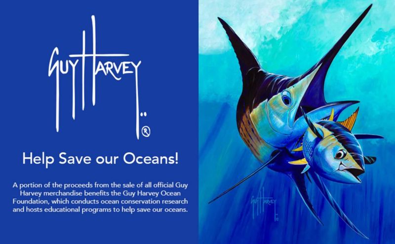 Camiseta sin mangas Guy Harvey X-Large Caviar/Saltwater Core