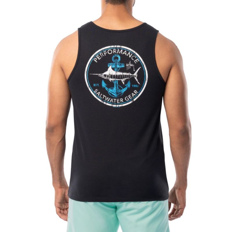 Camiseta sin mangas Guy Harvey X-Large Caviar/Saltwater Core