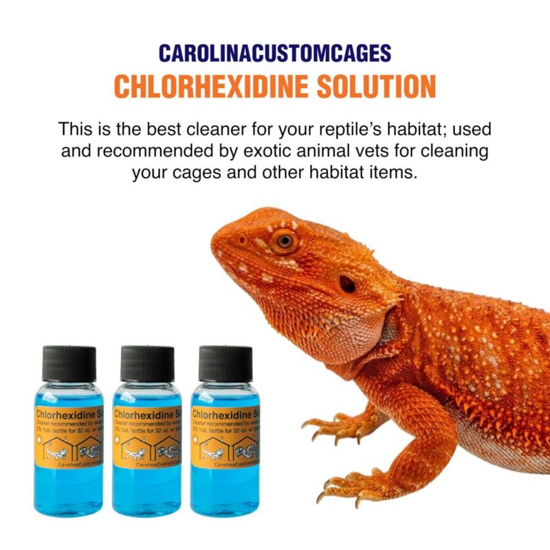 Clorhexidina CAROLINACUSTOMCAGES 96 oz Limpiador para Reptiles