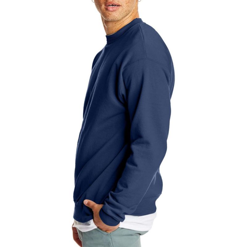 Sudadera Hanes talla mediana azul marino ComfortBlend