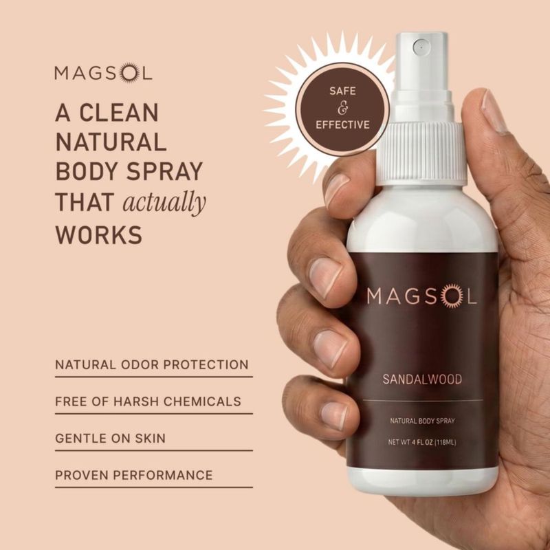 Desodorante Corporal MagSol Organics 118 ml Sándalo