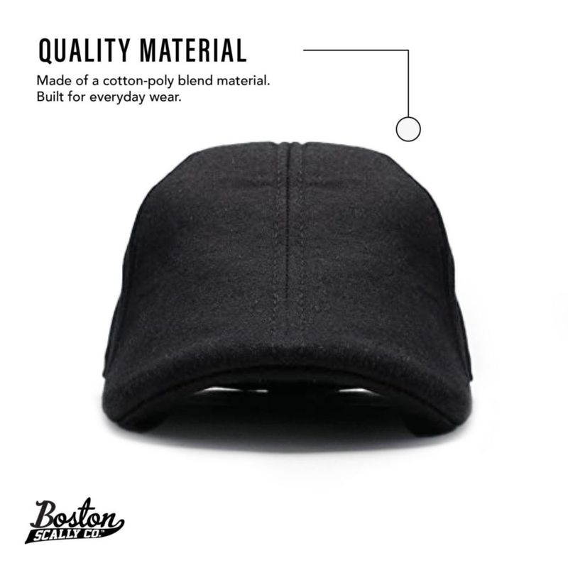 Gorro Boston Scally Co. The Scrapper XL Negro de Algodón