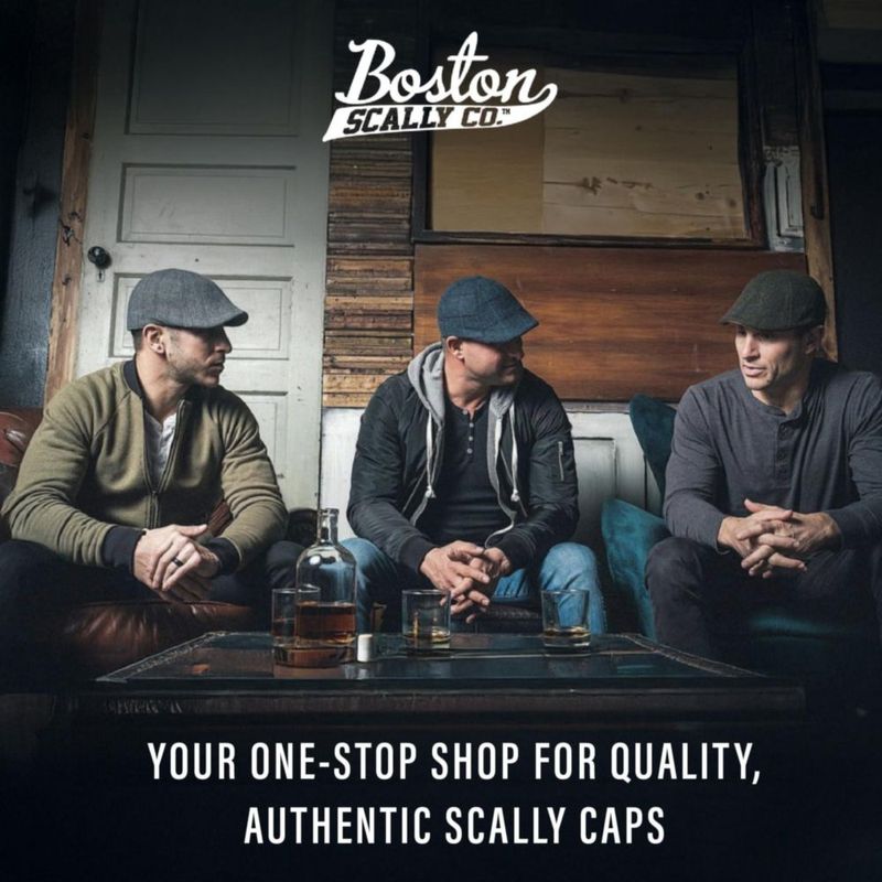 Gorro Boston Scally Co. The Scrapper XL Negro de Algodón