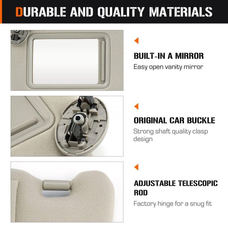 Visera Aeagle para Toyota Camry 2007-2011 Beige (lado del conductor)