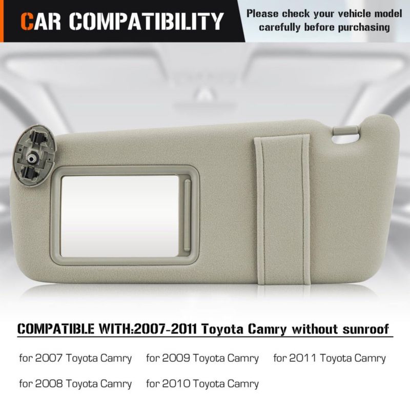 Visera Aeagle para Toyota Camry 2007-2011 Beige (lado del conductor)