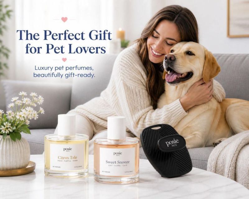 Pack de regalo de perfume Posie Pets con cepillo - 2 fragancias