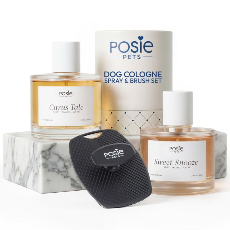 Pack de regalo de perfume Posie Pets con cepillo - 2 fragancias