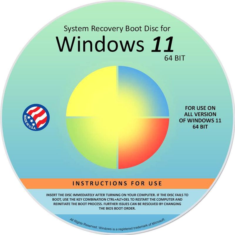 Software Ralix Windows 11 64 bits – DVD de reparación y reinstalación