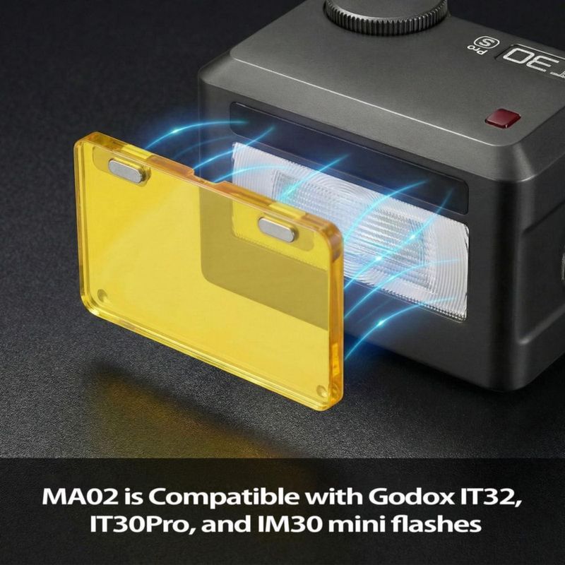 Kit de Accesorios Magnéticos GODOX MA02 para flashes IT32 IT30Pro e IM30
