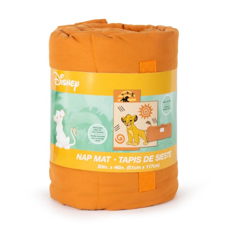 Colchoneta para Siesta Jay Franco 86 cm Simba Naranja Microfibra