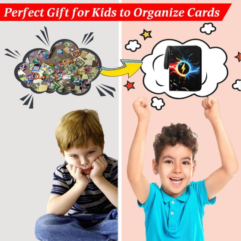Carpeta de cartas Karjiang 400 bolsillos negro de cuero PU