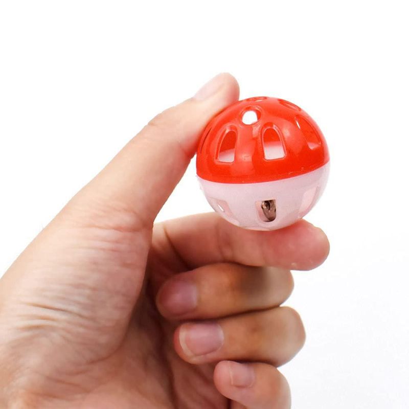 Bola de juguete para gato VOVIGGOL 4 cm paquete de 12 con campanilla