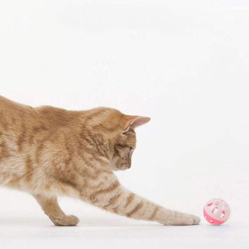 Bola de juguete para gato VOVIGGOL 4 cm paquete de 12 con campanilla