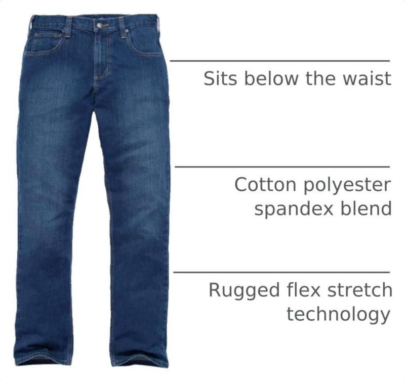 Pantalones Carhartt Relaxed Straight (Cintura 91 cm Largo 76 cm)