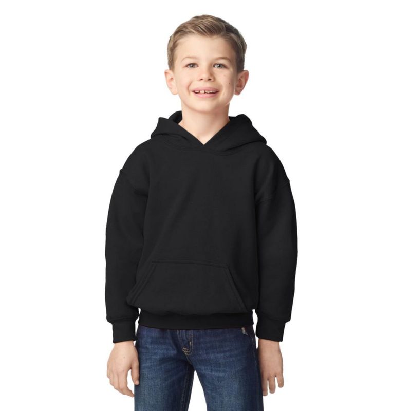 Sudadera con capucha Gildan G18500B negra talla S juvenil