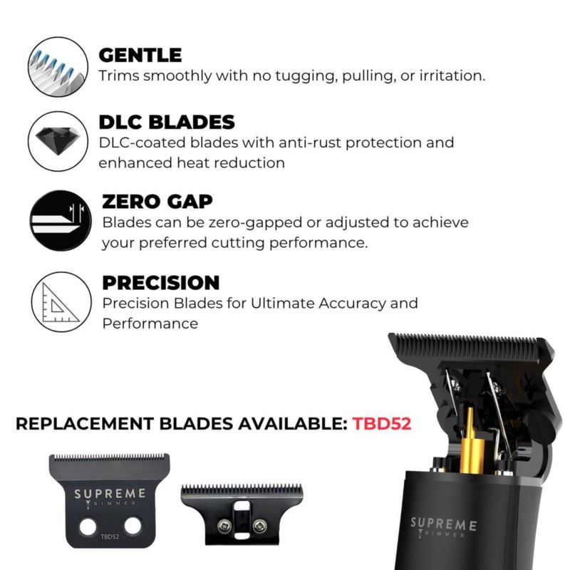 Recortadora Supreme Trimmer Kit 2 en 1 Negro 110V/220V