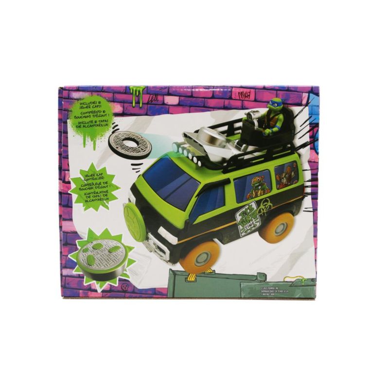 Coche RC TEENAGE MUTANT NINJA Lanzador de Tapas de Alcantarilla