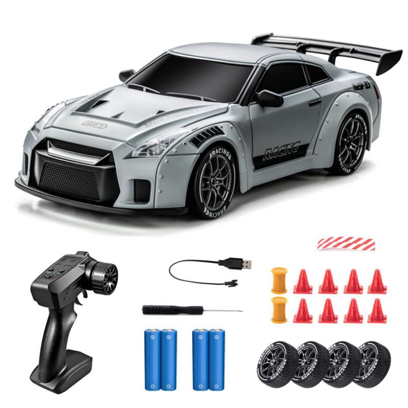 Coche RC de Drift Nowzeth 1/24 Control Remoto Gris