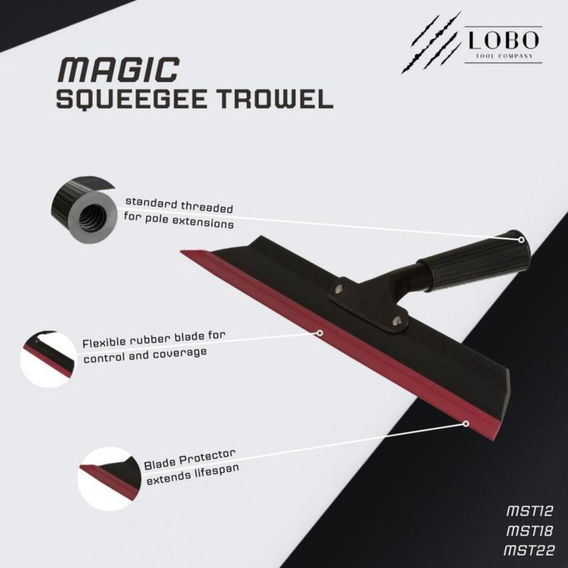 Rasqueta Lobo Tool Company 30 cm para textura Knockdown