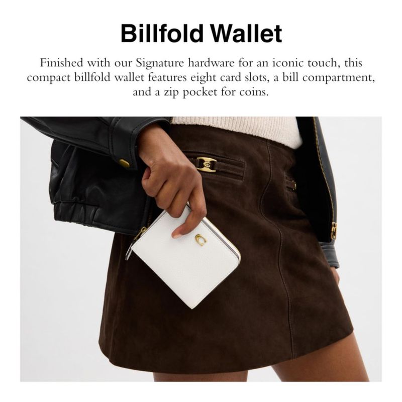 Cartera Coach B4/Chalk 10 cm × 9 cm × 1 cm