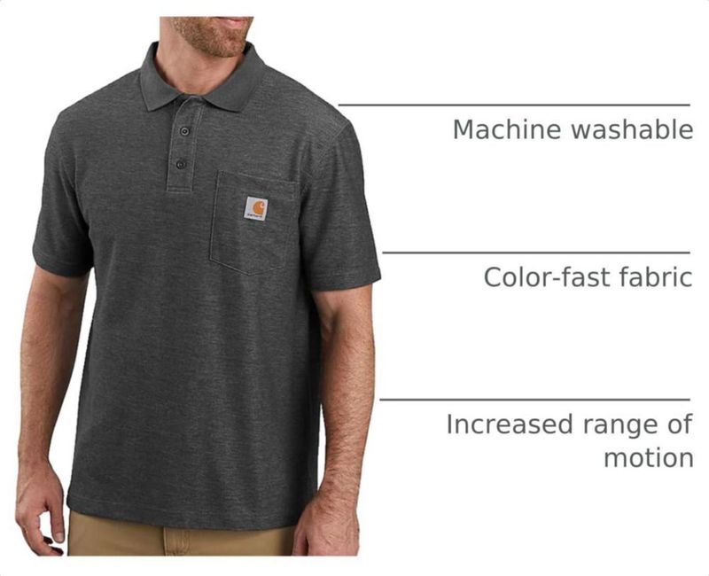 Polo Carhartt 4XL Carbon Heather