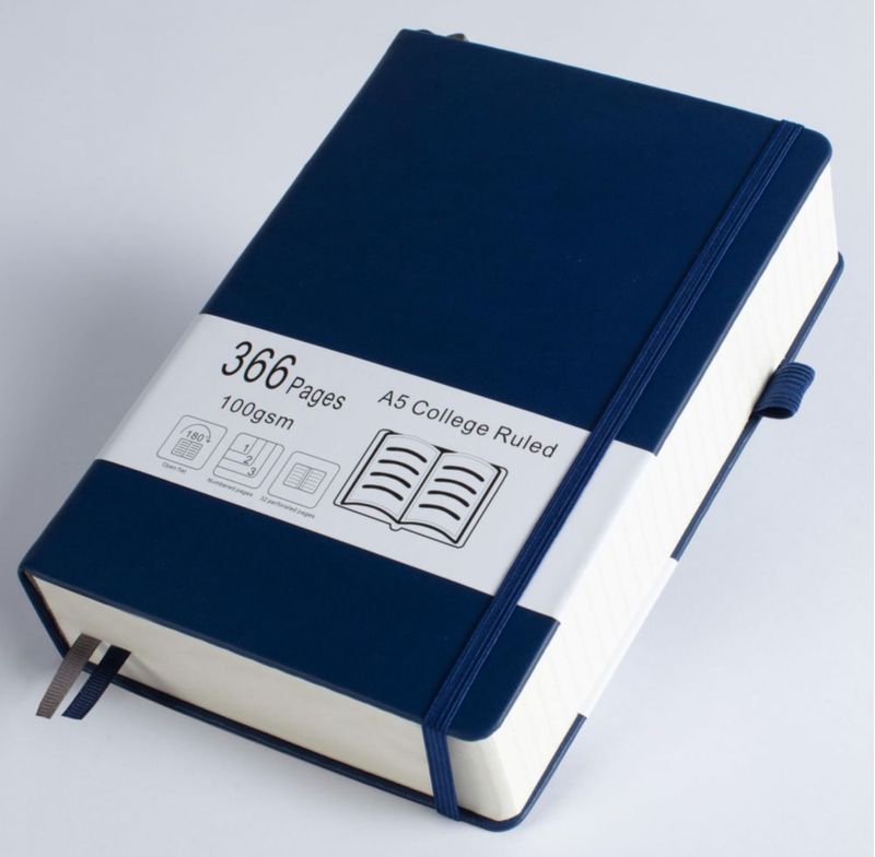 Cuaderno VOLINOTE A5 366 págs 100 g/m² Rayado Azul Marino