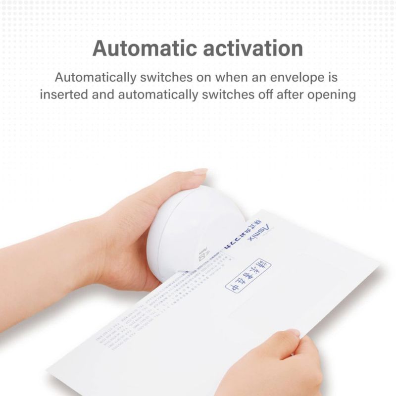 Abrecartas eléctrico Asmix LO85W blanco