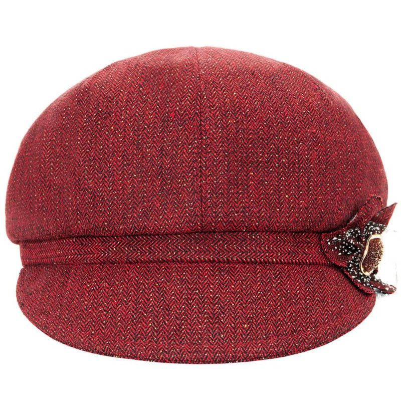 Sombrero Boina Visera Juiterchy 56‑59 cm con Hebilla de Flores