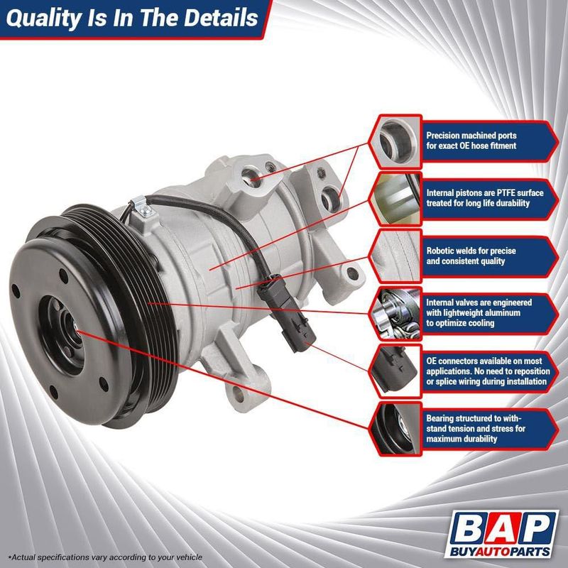 [ Compresor de aire acondicionado BUYAUTOPARTS! SD7H15 4042 4432 4759 Nuevo ]