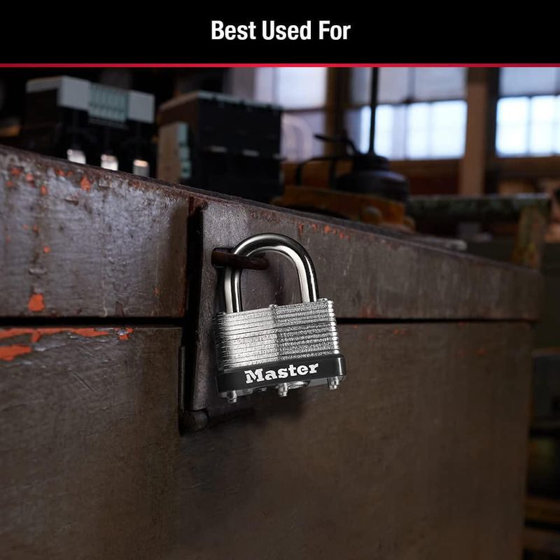 Candado Master Lock 07 cm plateado con grillete de liberación