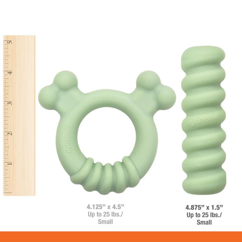 Juguete sensorial Nylabone para cachorro pequeño – Pack de 2
