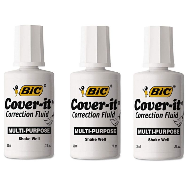 Corrector líquido BIC 20 ml blanco - Pack de 3